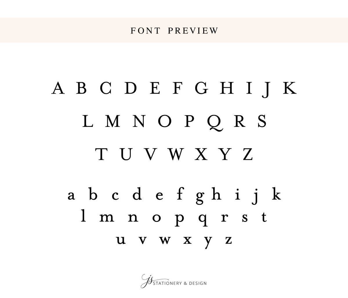 a font preview featuring the alphabet in various sizes and styles, including uppercase and lowercase letters, as well as some decorative elements.