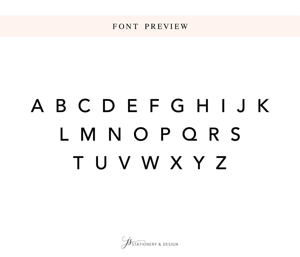 a font preview with the alphabet displayed in a sans-serif font.