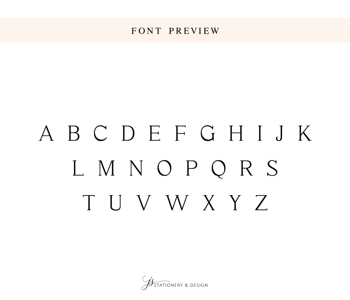 a font preview of a sans-serif font with the letters A to Z.