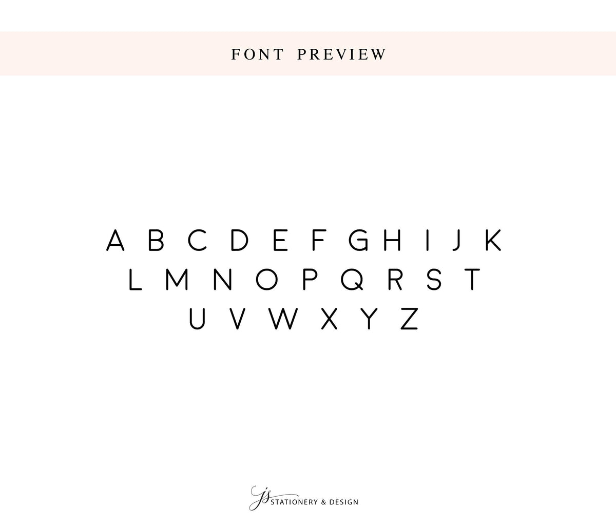 a font preview with the alphabet displayed in a sans-serif font.