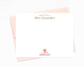 The image is a blank card with a personalized message from the desk of Mrs. González.