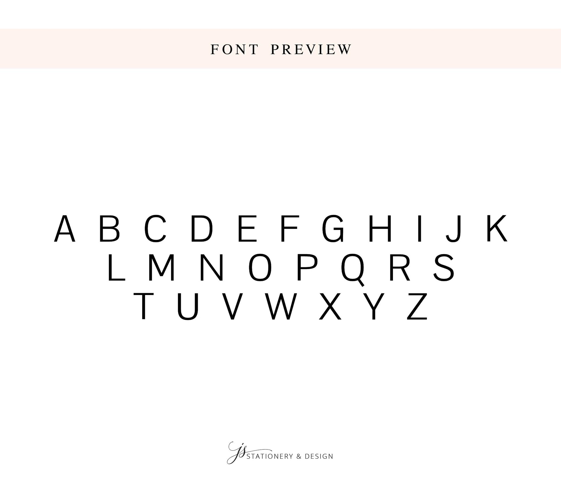 a font preview with the alphabet displayed in a sans-serif font.