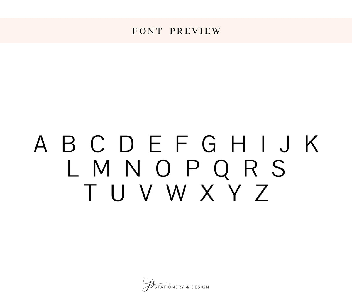 a font preview with the alphabet displayed in a sans-serif font.