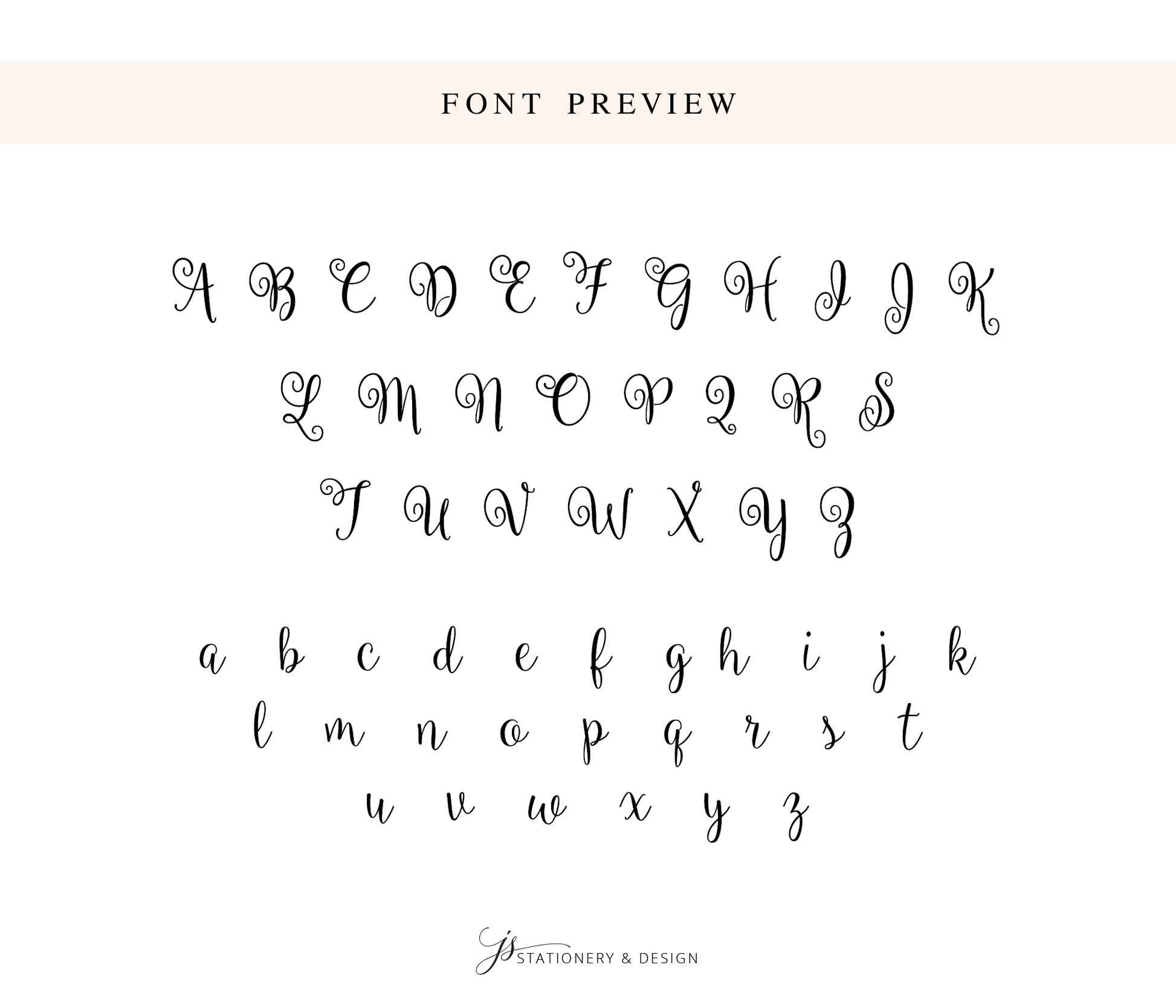a handwritten font with the letters a, b, and c