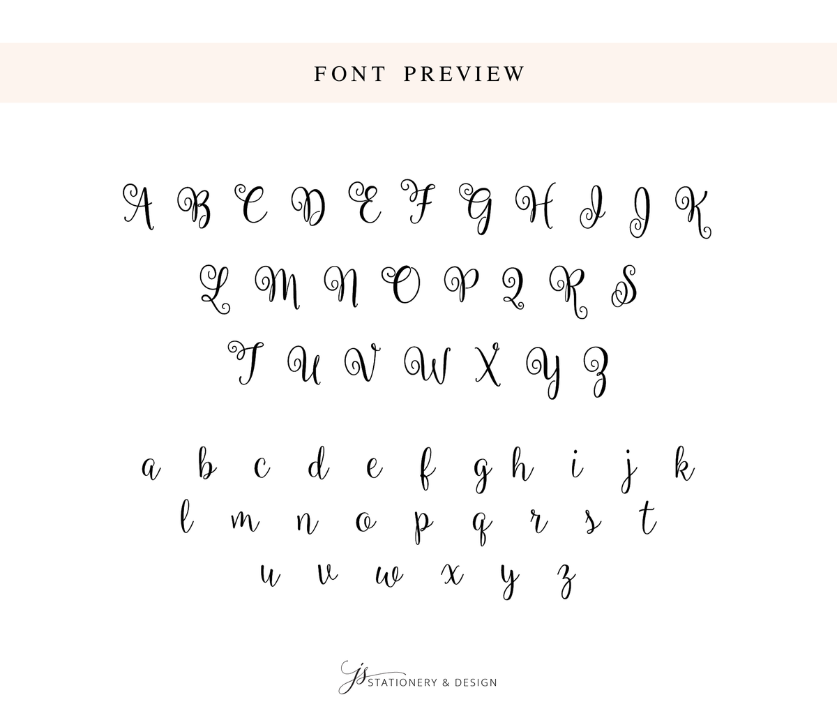 a handwritten font with the letters a, b, and c