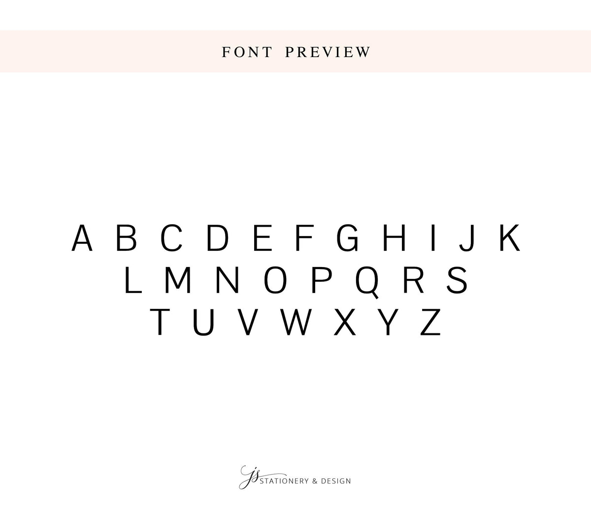 a font preview with the alphabet displayed in a sans-serif font.