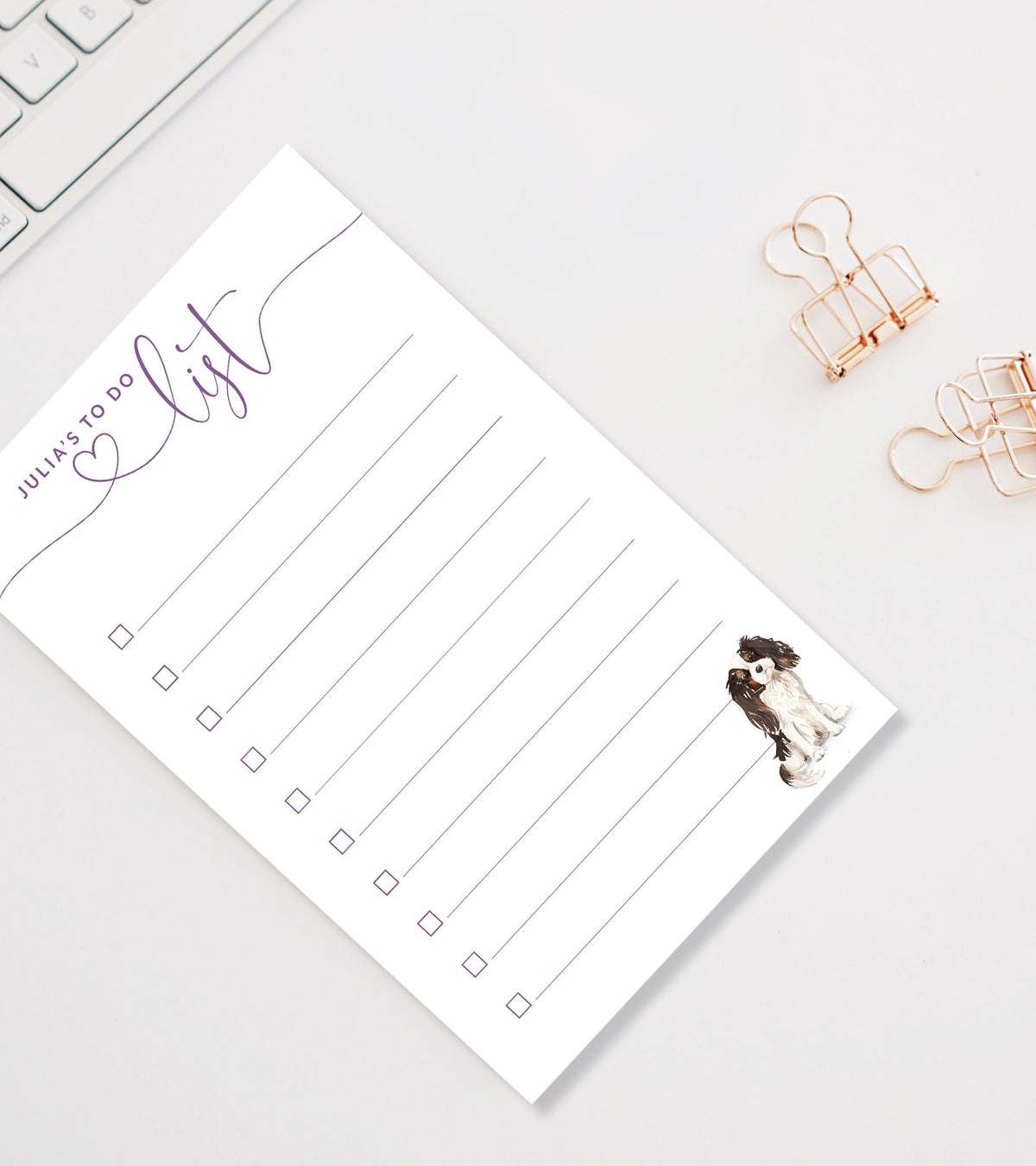 Personalized Do List Notepad, Notepad with Dog, Siberian Husky Notepad, Custom Gift, Paper Gift, Dog Owner Gift, Personalized Notepads