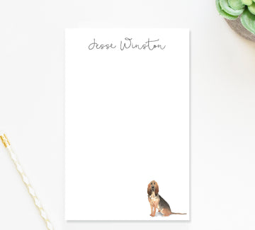 Personalized Dog Notepad, Personalized Animal Notepad for Dog Lover, Custom Gift for Dog Owner Gift, Personalized Notepads, BloodHound Dog