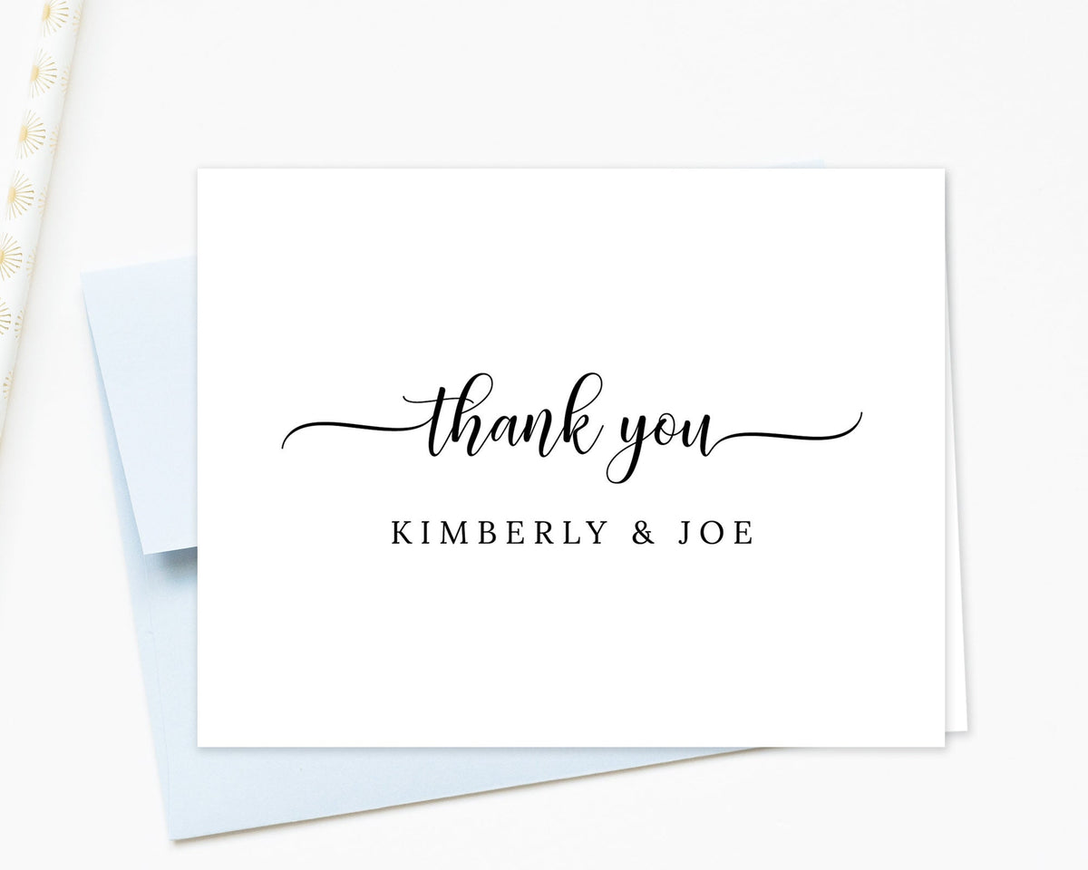 Personalized Greeting Thank You Cards, Folded Note Card And Envelopes, Custom Gifts For Women, Handmade Greeting Note, Folded Stationary