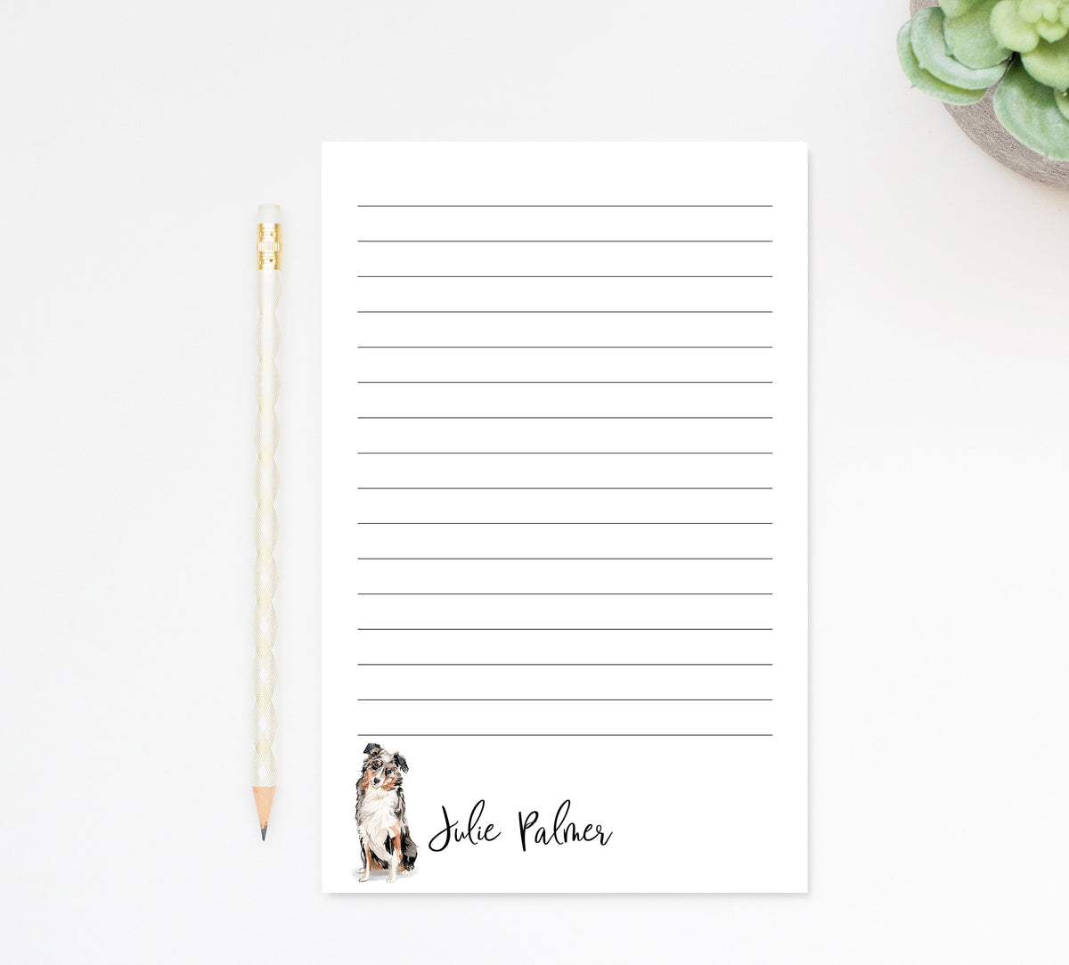 Personalized Dog Notepad Stationery, Notepad with Dog Notes, Custom Notepad Gift, Paper Gift, Dog Lover Gift For, Personalized Notepads