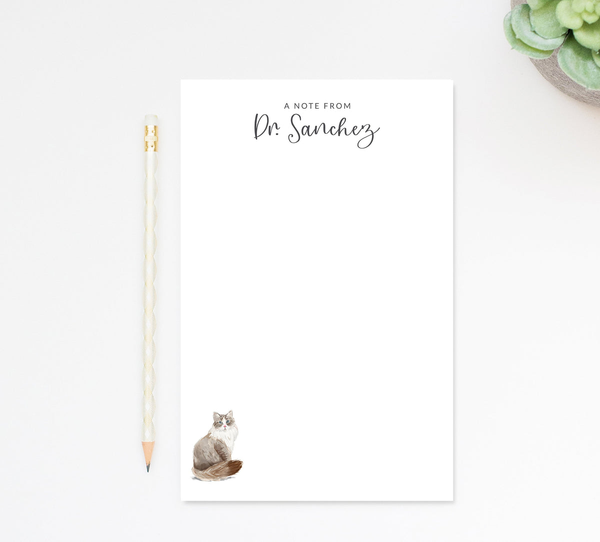Cat Notepad Stationery, Personalized Notepad with Cat Notes, Custom Lined Notepads, Cat Lover Gift, Paper Gift, Cat To do List Notepads