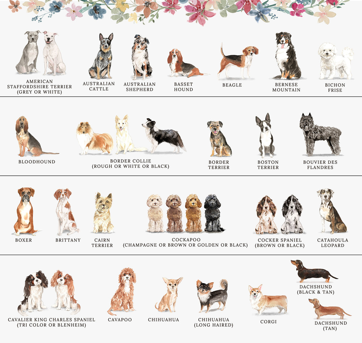 Personalized Stationery Notepad for Family With Dog Options, Animal Notepad Stationery, Thank You Family Stationary Notepad for To Do List