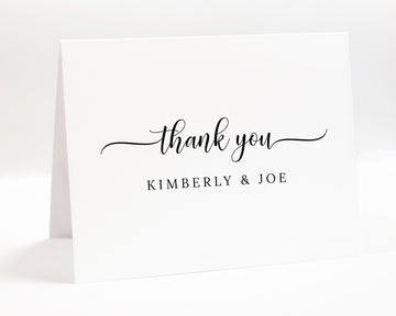 Personalized Greeting Thank You Cards, Folded Note Card And Envelopes, Custom Gifts For Women, Handmade Greeting Note, Folded Stationary