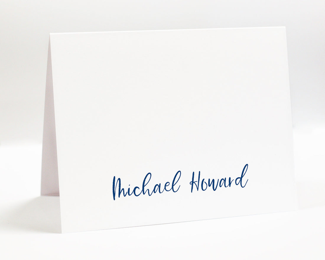 Personalized Simple Thank You Cards, Folded Note Card And Envelopes, Custom Gifts For Him Her, Handmade Greeting Note, Folded Stationary