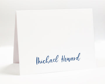 Personalized Simple Thank You Cards, Folded Note Card And Envelopes, Custom Gifts For Him Her, Handmade Greeting Note, Folded Stationary