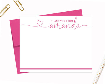 Personalized Stationary Card, Stationery for Business, Personal Gift Set, Custom Stationery Notecards, Thank You Personalized Stationery