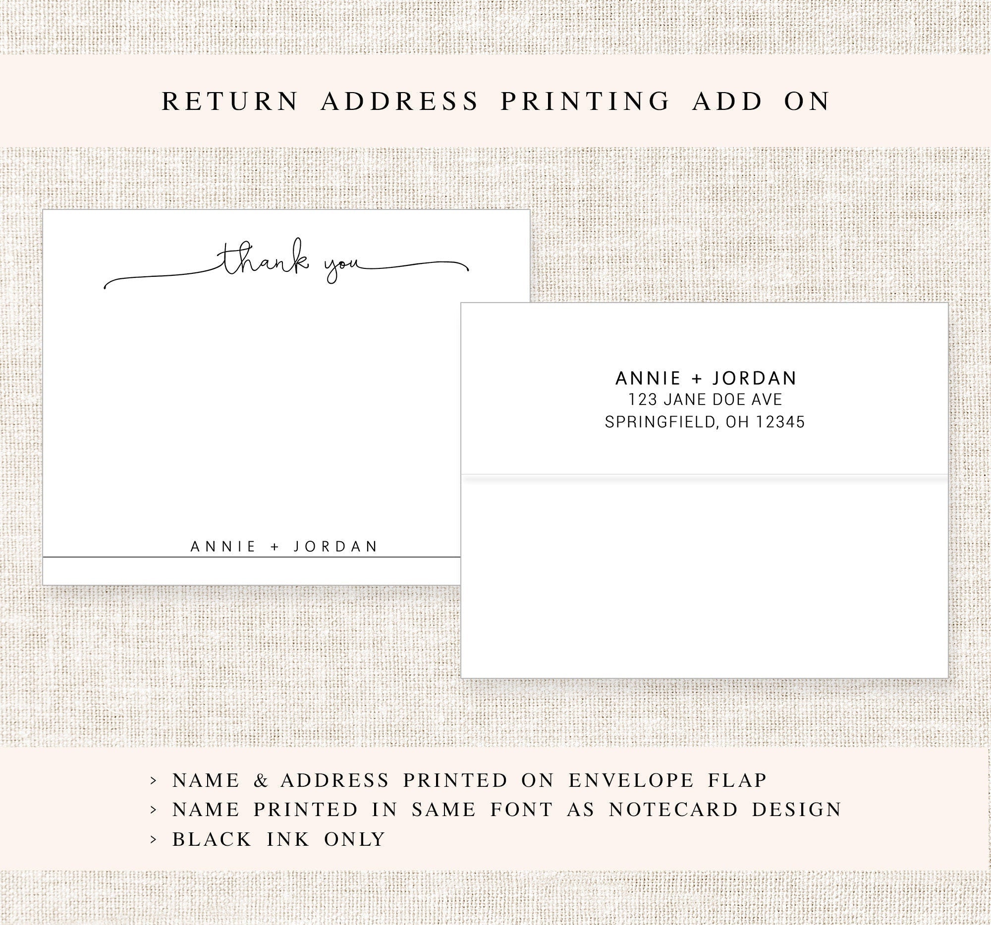 Wedding Thank You Cards, Personalized Stationery, Notecards for Women, Bridal Stationery, Calligraphy Cards, Stationery Personalized Card
