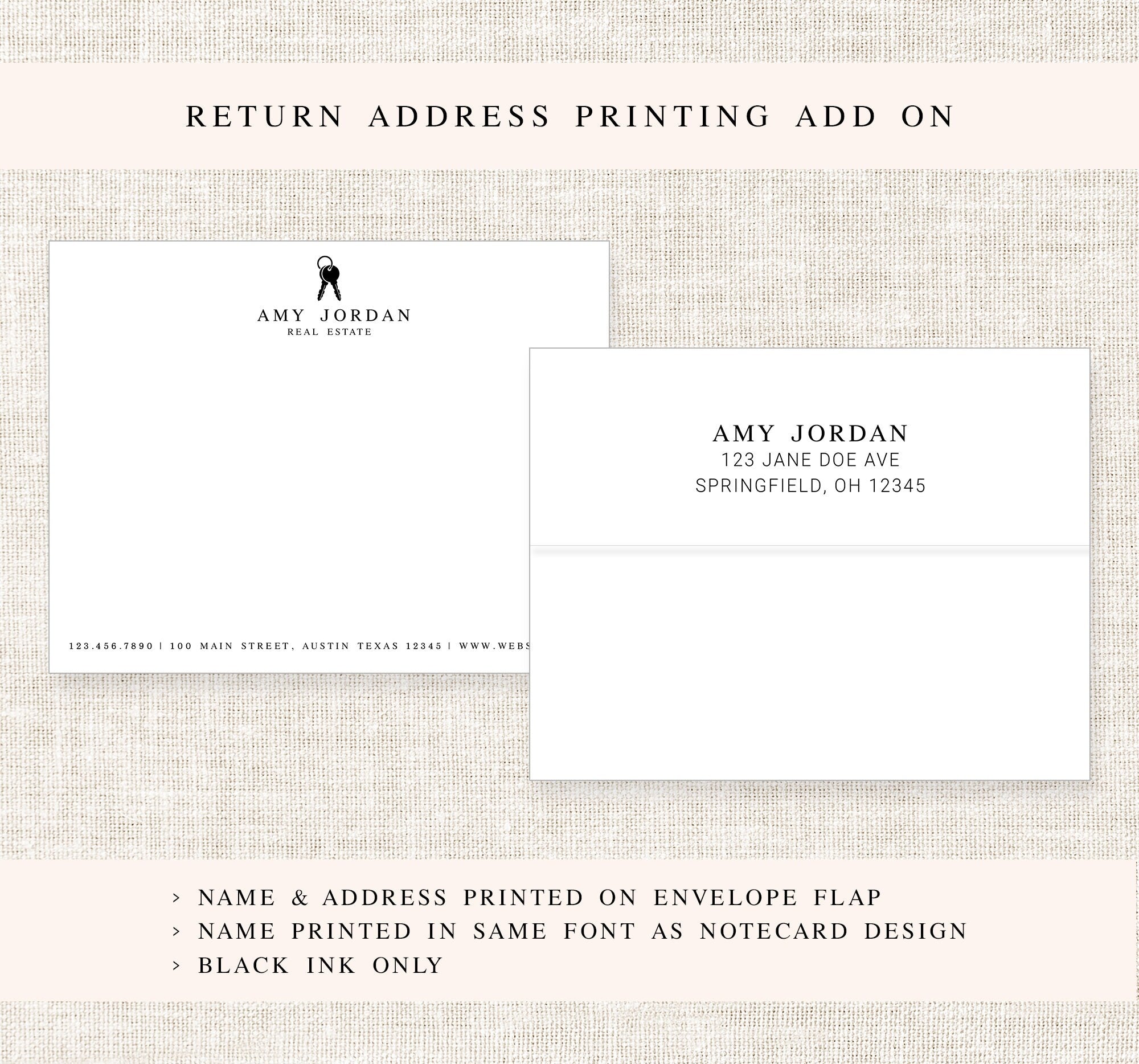 Personalized Real Estate Business Stationery, Personalized Notecards for Business, Real Estate Stationery Card Set, Real Estate Notecards
