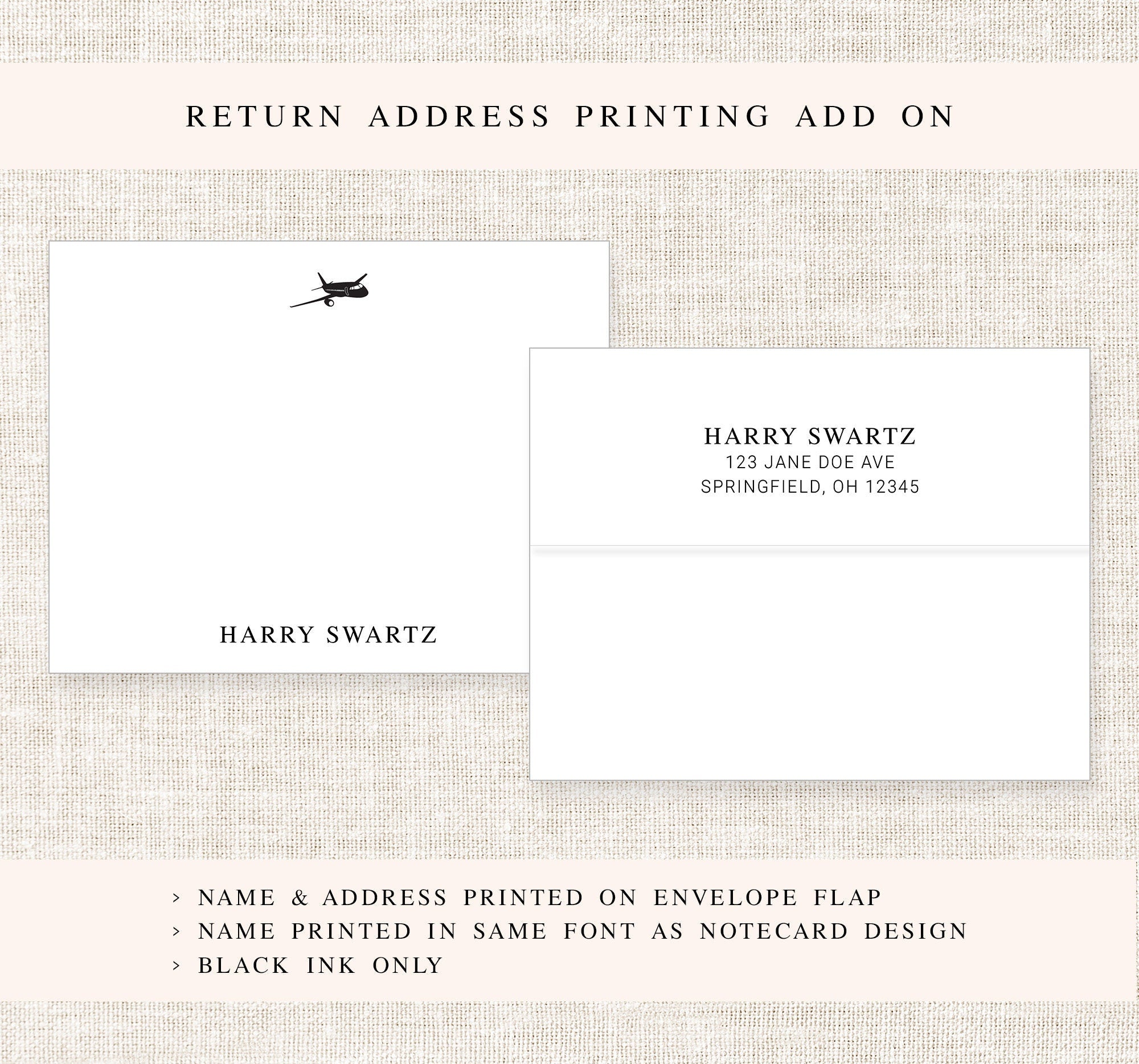 Personalized Stationary For Pilot, Correspondence Cards for Business Note, Stationary Gift for Pilot, Stationary Thank You Cards Envelopes