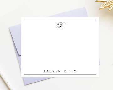 Personalized Monogrammed Stationery, Correspondence Cards for Business Note, Stationary Gift for Her, Stationary Thank You Cards Envelopes