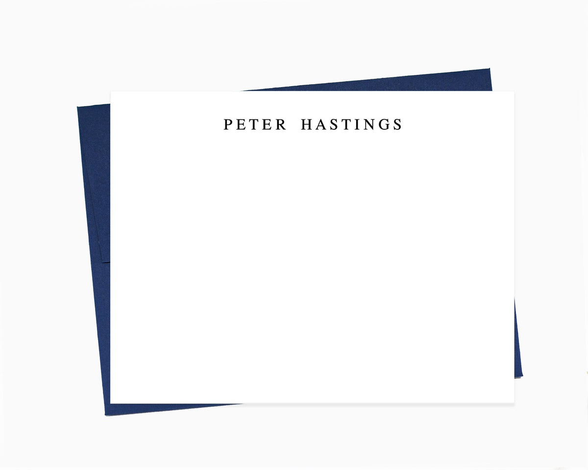 Personalized Simple Stationary for Him for Her, Customized Cards for Business Notes Gift Idea and Envelopes Custom Stationery Set for Men