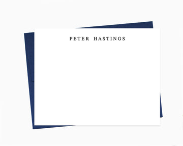 Personalized Simple Stationary for Him for Her, Customized Cards for Business Notes Gift Idea and Envelopes Custom Stationery Set for Men