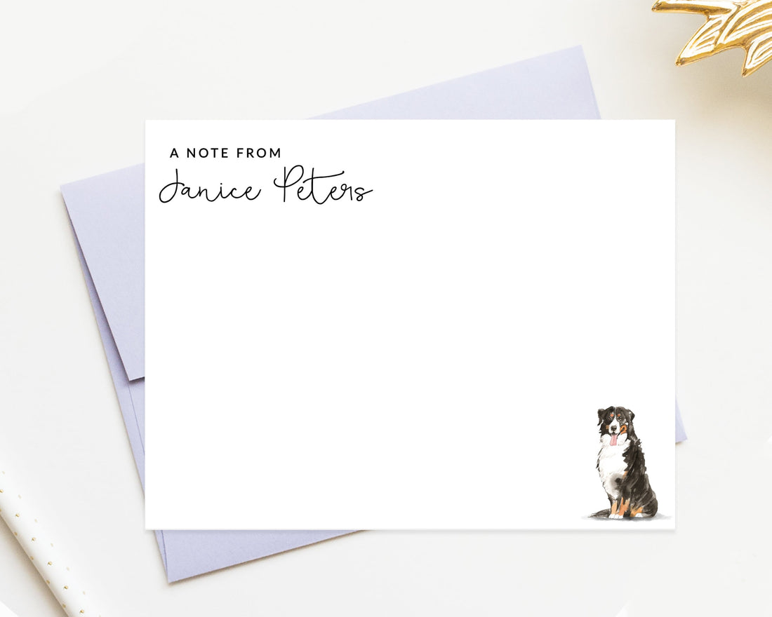 Personalized Dog Stationary, A Note From Custom Notecard Stationary, Teacher Stationery, Simple Stationery Cards, Dog Lovers Gift Set