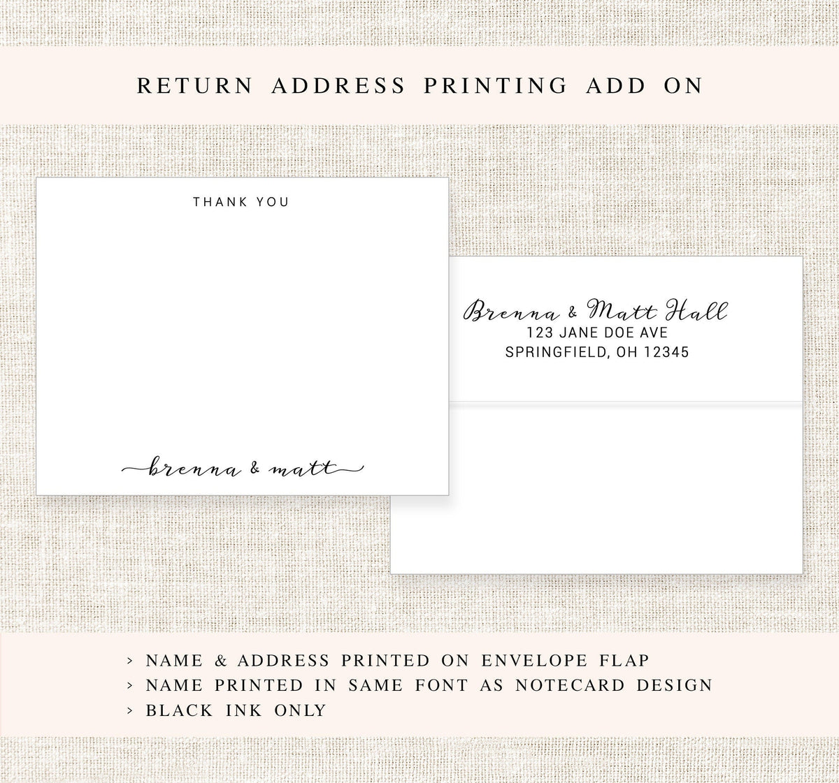Stationery for couple thank you cards, Wedding Thank You Notes, Personalized wedding thank you, Bride and groom printable stationary