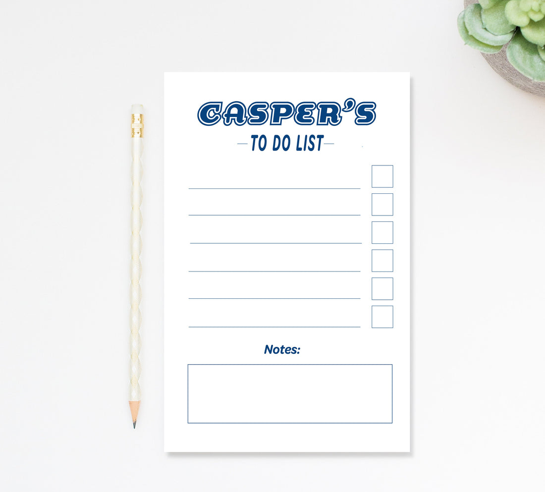 Personalized Stationary Notepad for Kids Boys Girls, Children's to-do list notepad gift, Custom Simple Kids Stationery Notepad Stationery