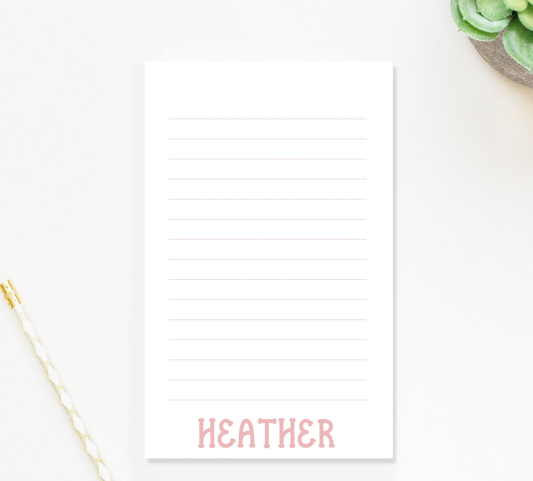 Personalized Lines Notepad for Kids, Children's to-do list notepad gift, Custom Simple Kids Stationery Notepad Stationery Under 25