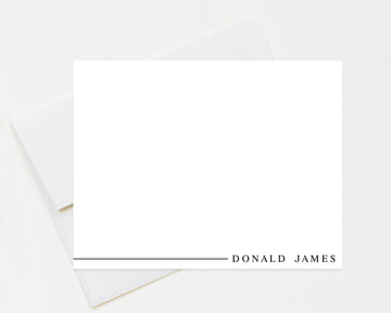 Simple Modern Stationary, Minimal Stationery Notecard for Him or Her, Personal Stationary Gift Set, Business Notecard, Correspondence Card