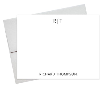 Monogrammed Stationery, Doctor gift, Medical Stationery, Everyday stationery, Monogram thank you, Modern Personalized Stationery Cards Set