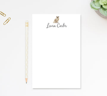 Personalized Cat Notepad Stationery, Notepad with Cat Notes, Custom Notepad Gift, Paper Gift, Cat Lover Gift For, Personalized Notepads