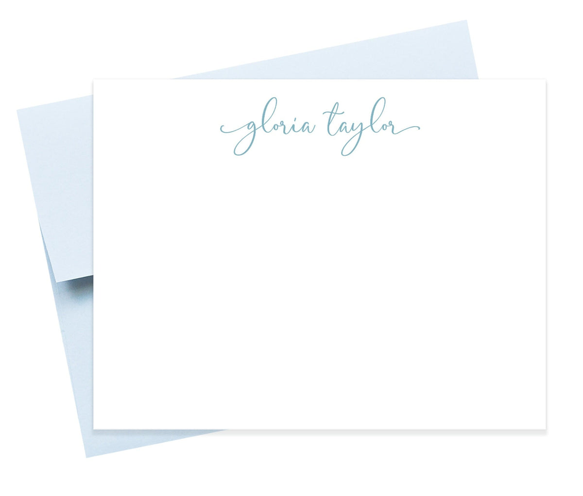 Personalized Script Stationery with Script Font, Custom Stationary with Envelopes With Return Address, Women's Stationery Set Personalized