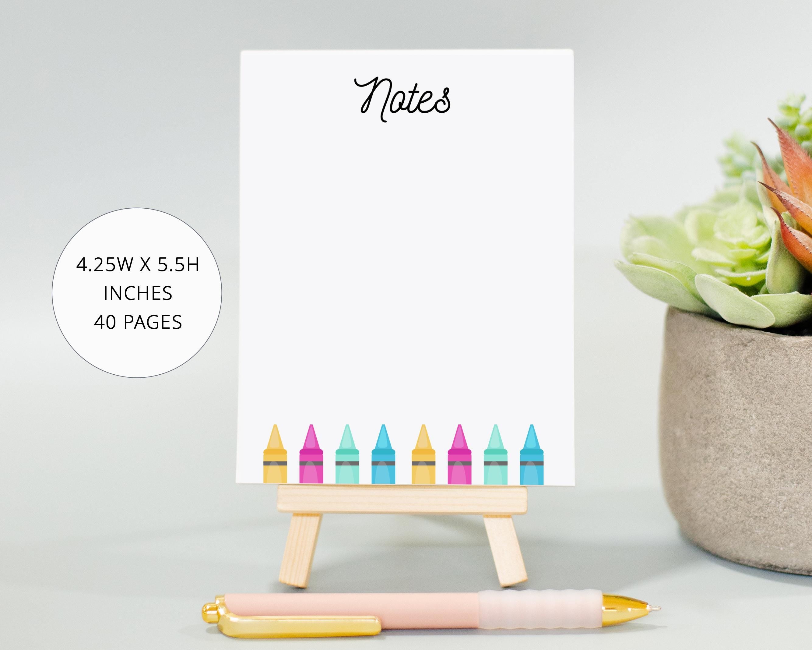 Mini Notepad for To Do List, Notepad Gift, Christmas Stocking Stuffer, Organization Checklist Present, Colorful Notepad for Notes