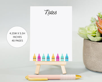 Mini Notepad for To Do List, Notepad Gift, Christmas Stocking Stuffer, Organization Checklist Present, Colorful Notepad for Notes