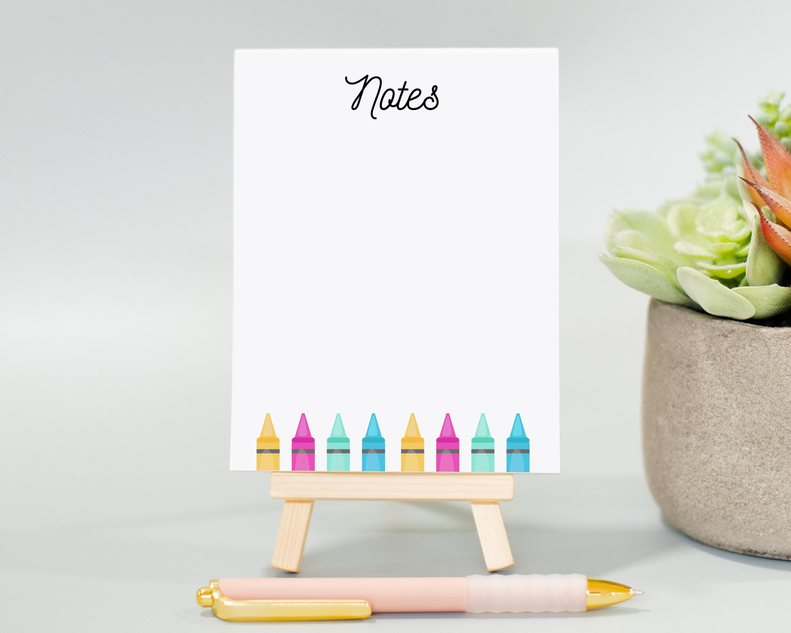 Mini Notepad for To Do List, Notepad Gift, Christmas Stocking Stuffer, Organization Checklist Present, Colorful Notepad for Notes