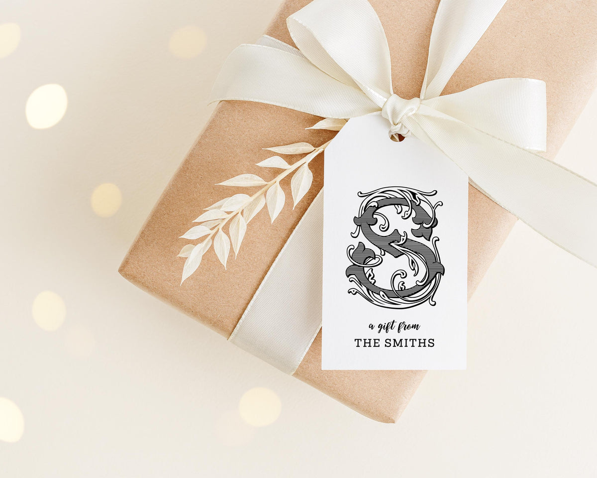 Enclosure Monogram Gift Tag
