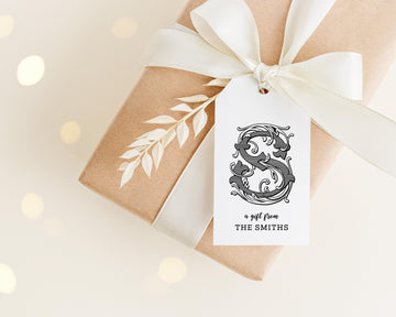 Enclosure Monogram Gift Tag