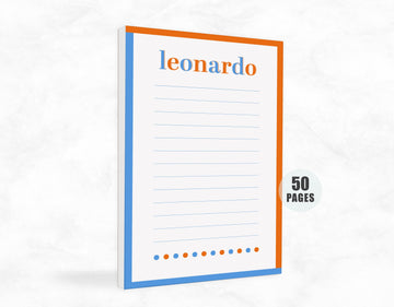 Personalized Stationary Notepad For Kids, Colorful To Do List for Kids, Gift Memo Pad, Stationery Notepad Stationery, Multicolor Notepad