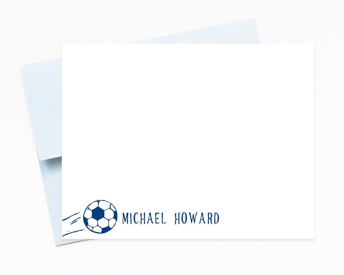 Personalized Soccer Stationery for Kids, Camp Stationary, Boys Soccer Mom, Printable Stationery, Thank You Cards for Coach, Girl Soccer Note