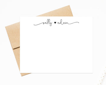 Personalized Stationery for Wedding Thank You Cards, Bridal Shower Note Cards, Personalized Wedding Stationary for Couple, Wedding Gift