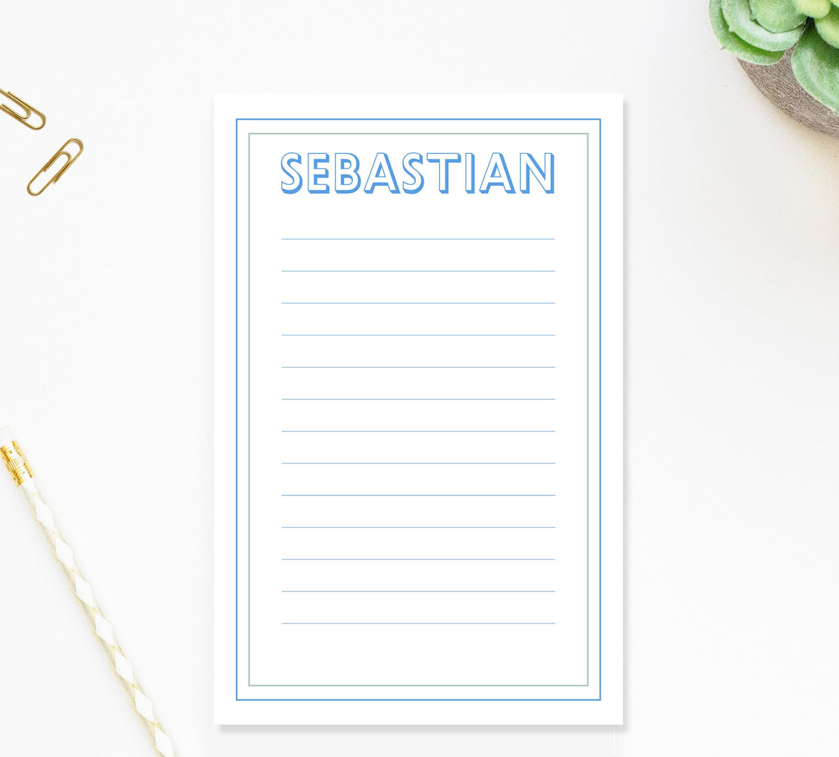 Personalized Notepad Stationery for Children Gift, Notepad Gift For Kids, Custom To Do List Memo Notepad for School