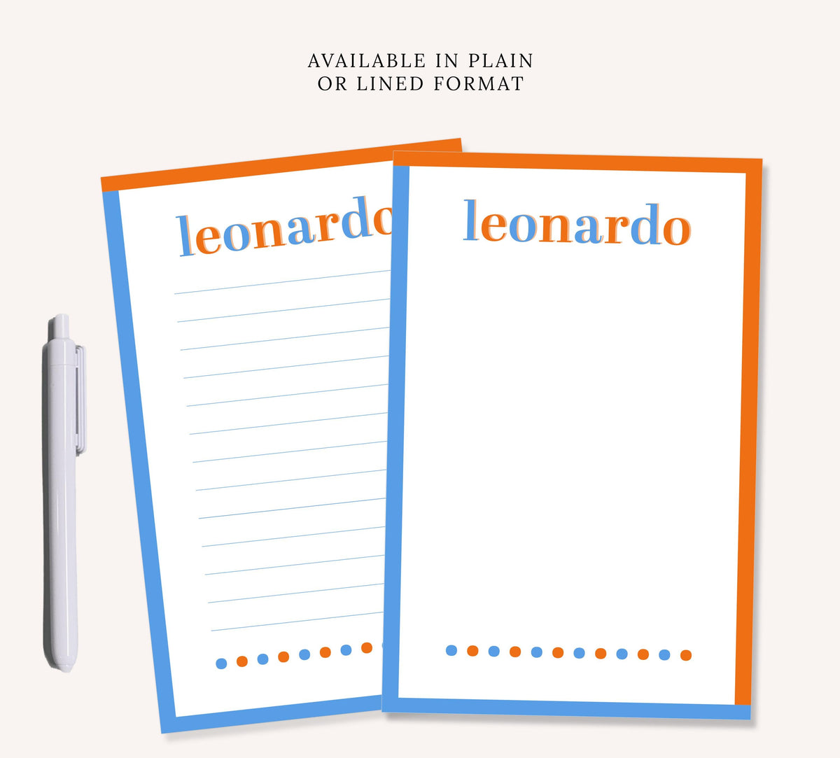 Personalized Stationary Notepad For Kids, Colorful To Do List for Kids, Gift Memo Pad, Stationery Notepad Stationery, Multicolor Notepad