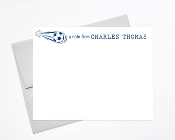 Personalized Stationery Set For Boys Kids, Custom Soccer Stationary with, Gift for Grandkids, Personalized Gift for Girls, Sports Stationery