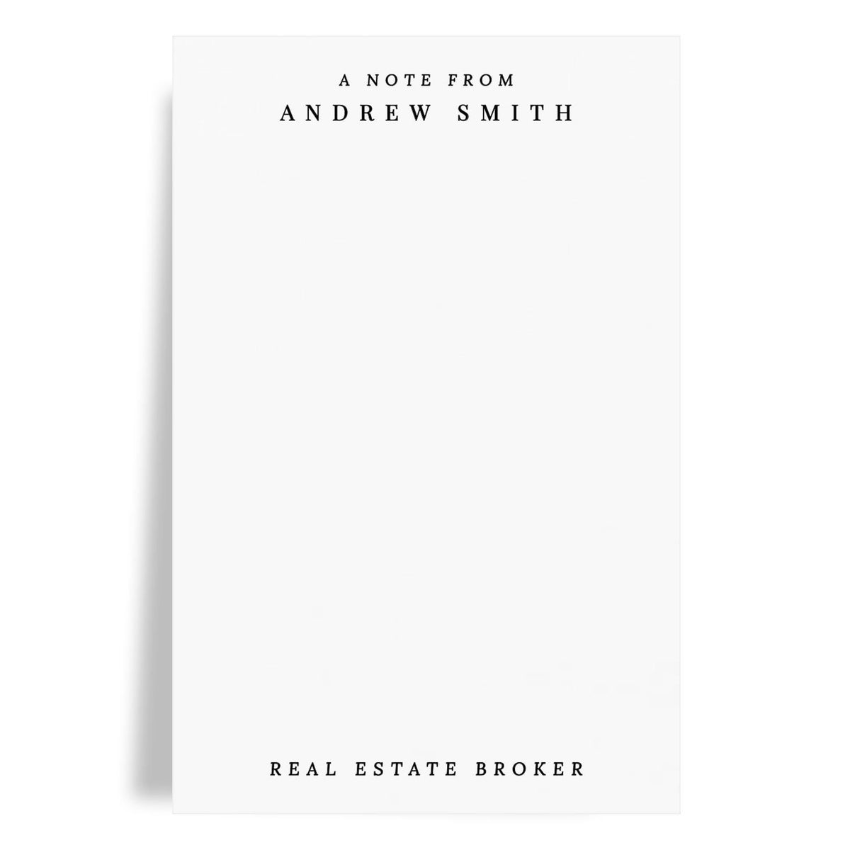 Personalized Notepad Stationery for Real Estate Broker, Notepad for any Occupation, Notepad for Him, School Appreciation Gift