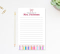 Personalized Notepad For Her, Teachers Employee Appreciation Cute Notepad Gift, Regular and Mini Notepad