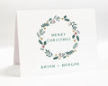 Personalized Merry Christmas Greeting Card Set, Custom Holiday Stationery for Family Notes, Thank You Cards with Envelopes for The Holidays