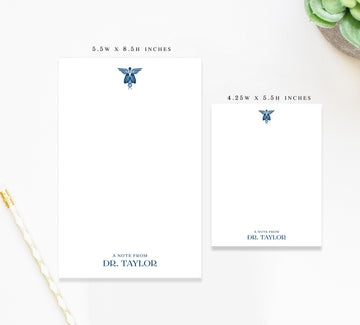 Personalized Respiratory Notepad, Custom Gift for Doctor, Memo Pad Custom Stationery