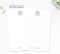 Personalized Monogram Notepad with Script Text, To Do List Gift For Her, Handmade Gift for Mom, Personalized Teacher Lined Office Notepad